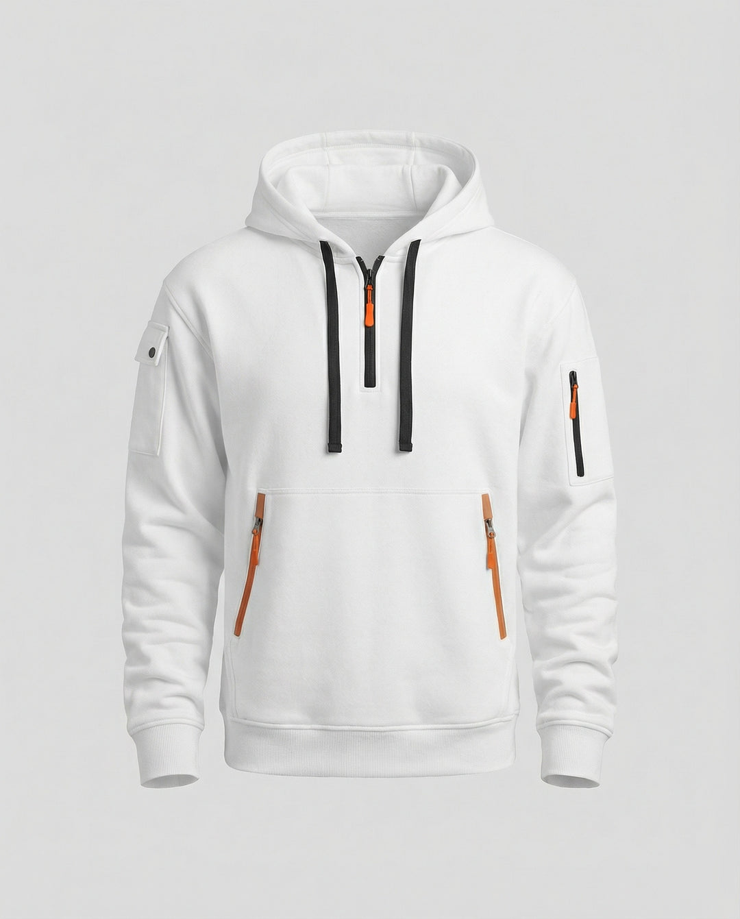 EB | Stylischer Alltags-Herren-Hoodie mit Halb-Zip-Design