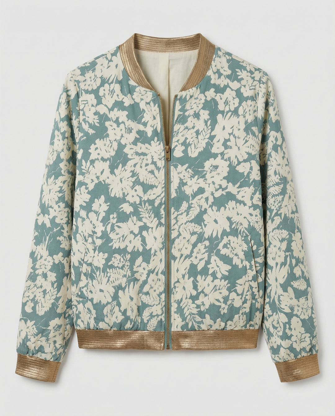 Damen Bomberjacke mit Blumenmuster | EB
