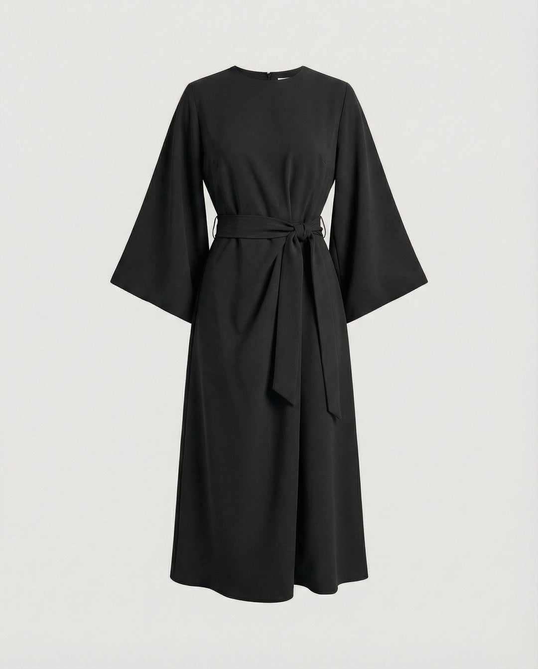 EB | Elegantes Kleid mit Laternenärmeln und Gürtel