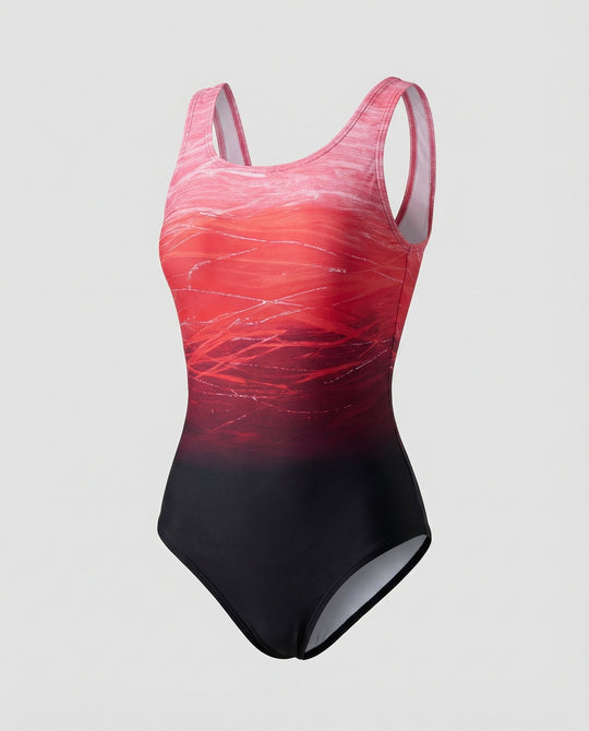 EB | Damen Einteiliger Sport Badeanzug mit Schnelltrocknender Qualität