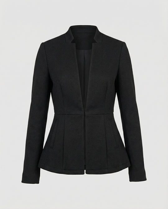 Damen Blazer ärmellos Hahnentritt