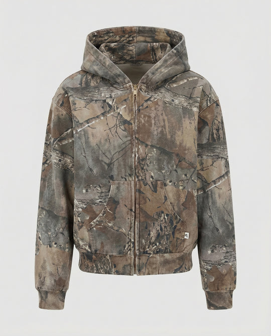 EB | Retro Unisex Hoodie mit Camouflage-Muster