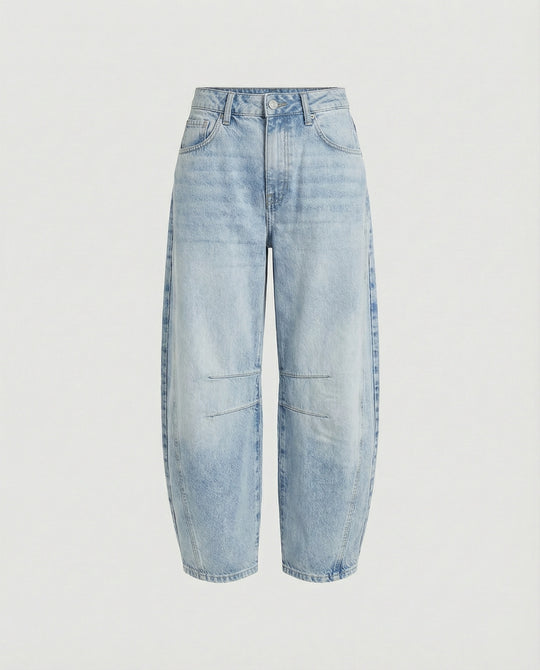 EB | Mid Rise Barrel Jeans für Damen