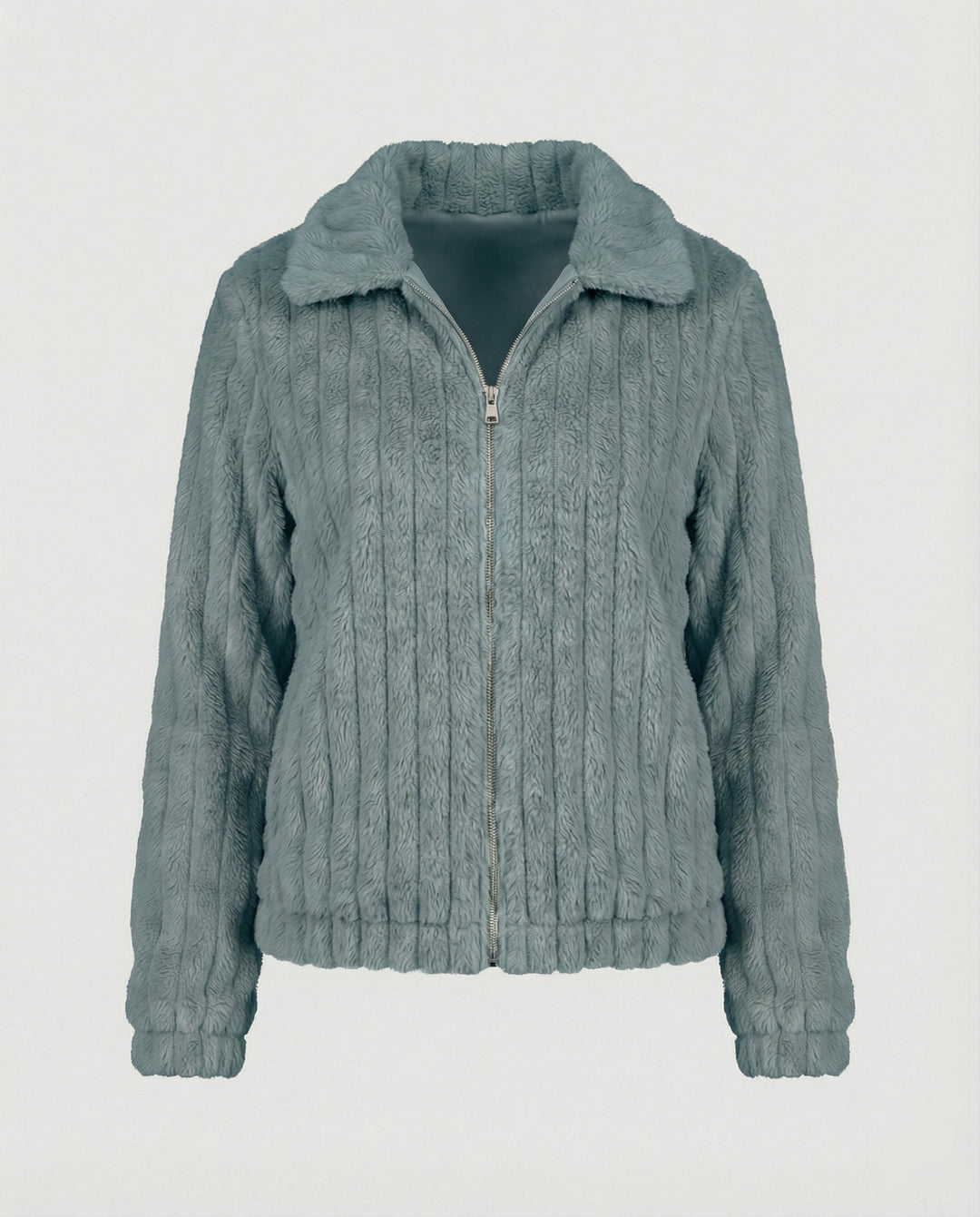 EB | Stilvolle Teddy Damenjacke mit Kragen