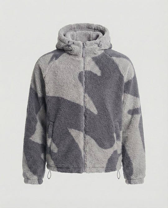 EB | Herren Kapuzen Zip-Up Warm Fleece Jacke