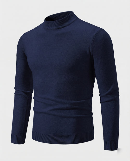 Herren eleganter Pullover mit Stehkragen EB