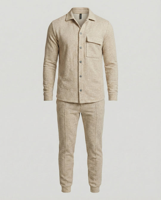 Herren elegantes Freizeitanzug mit modischem Streifenmuster EB