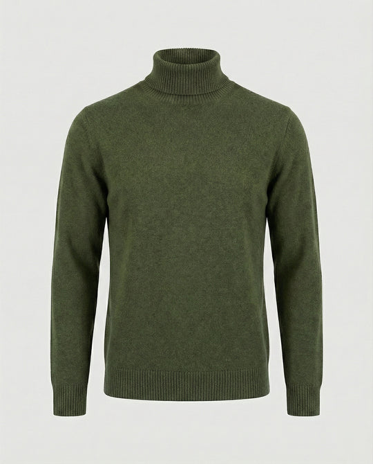 Herren Rollkragenpullover aus weichem Merinowolle EB