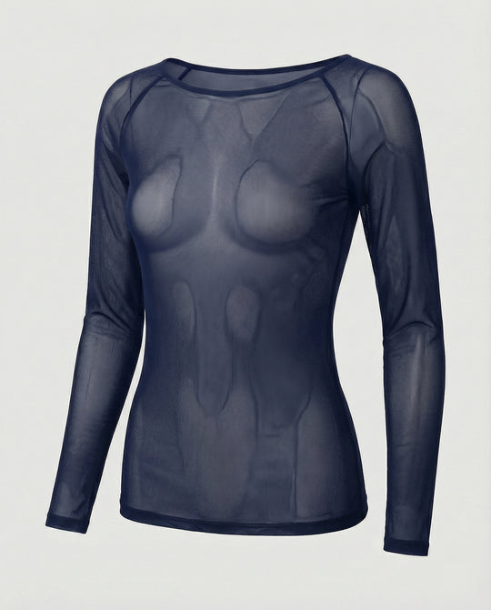EB | Langärmeliges Mesh-Top