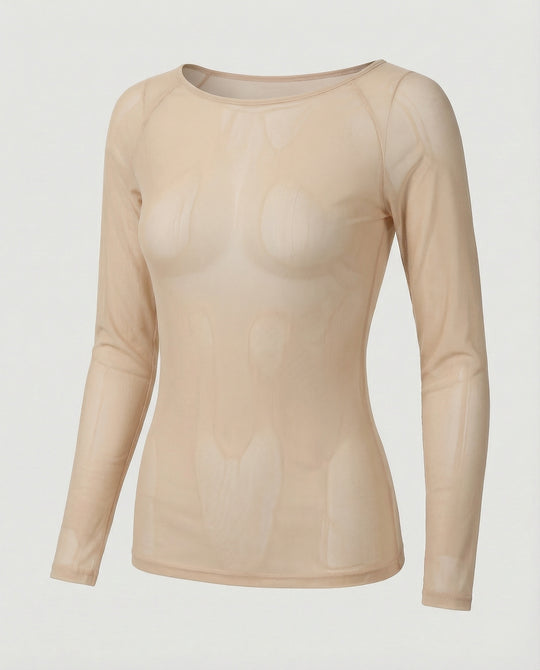 EB | Langärmeliges Mesh-Top