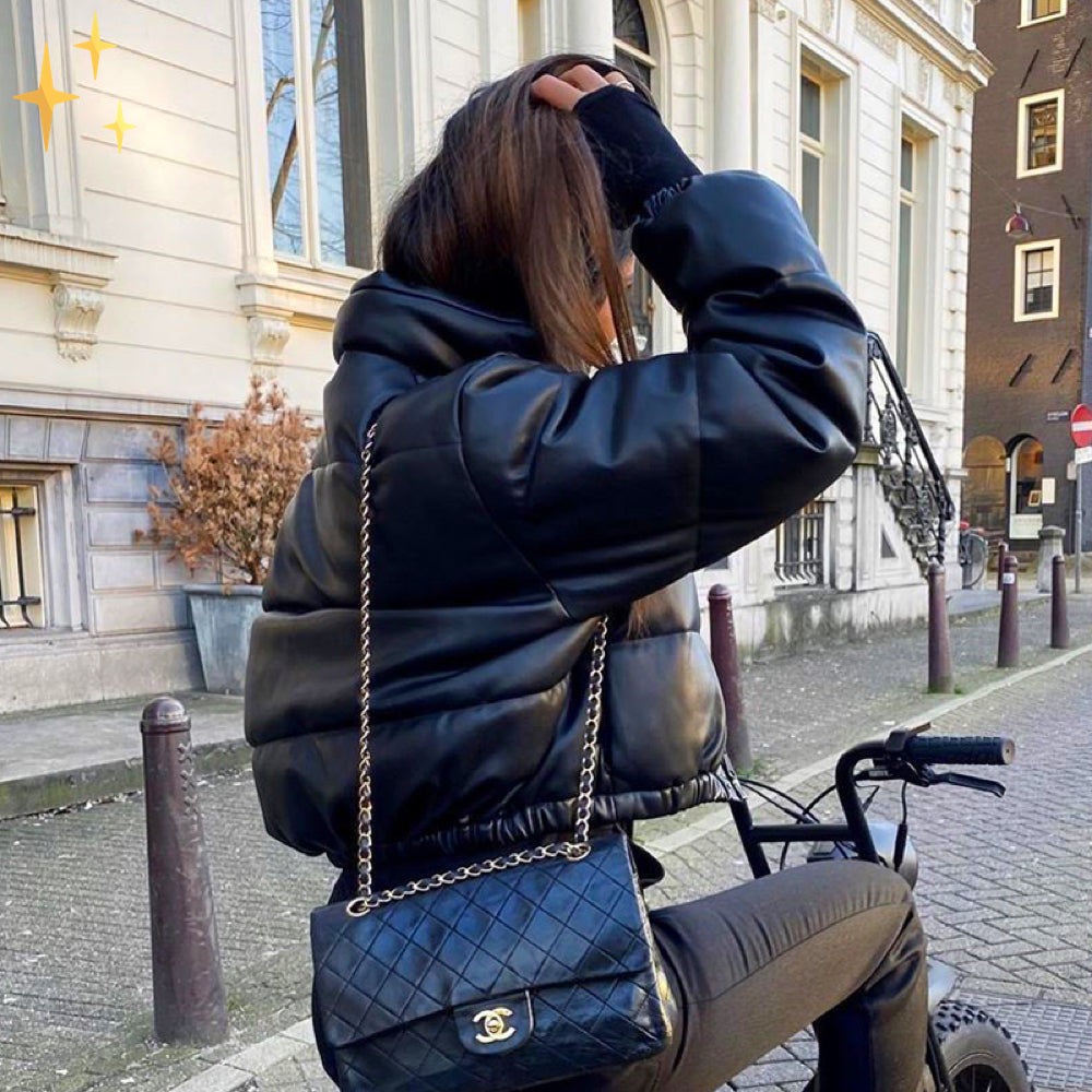 EB | Puffer Kurze Winterjacke für Frauen