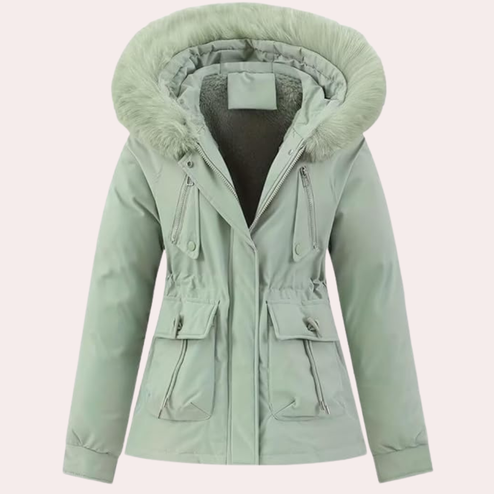 EB | Damen Winterjacke mit Kapuze und Warmfutter