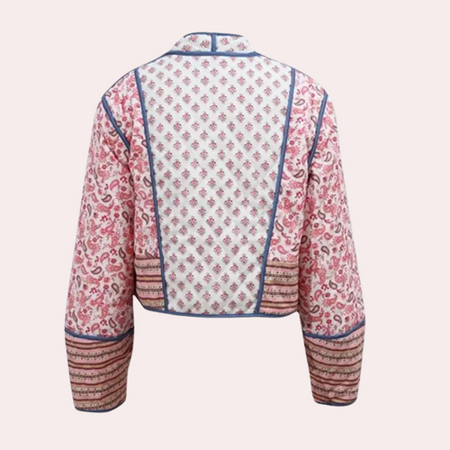 EB | Kurze Blumenjacke für Damen für den Herbst