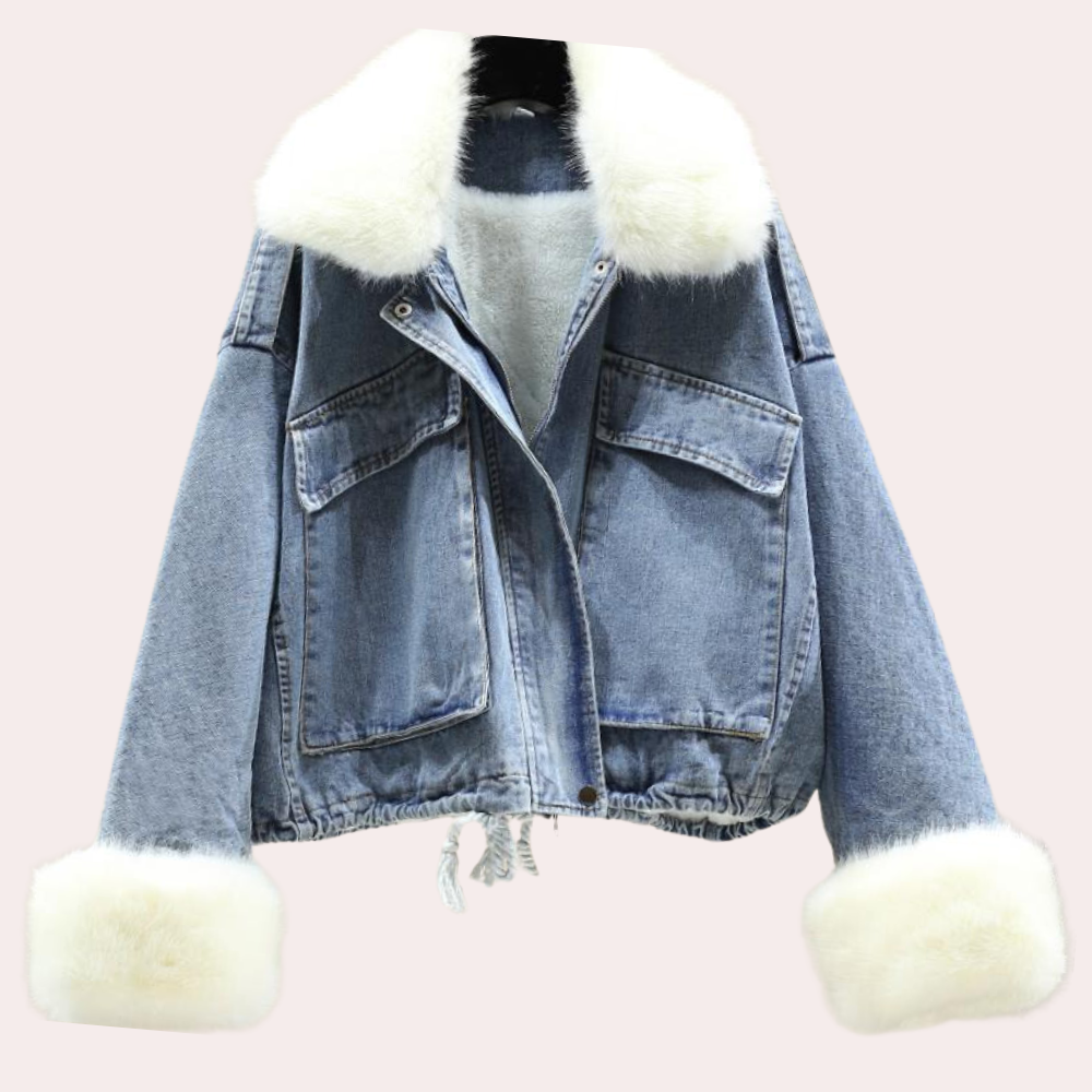 EB | Warme Denim Winterjacke für Damen