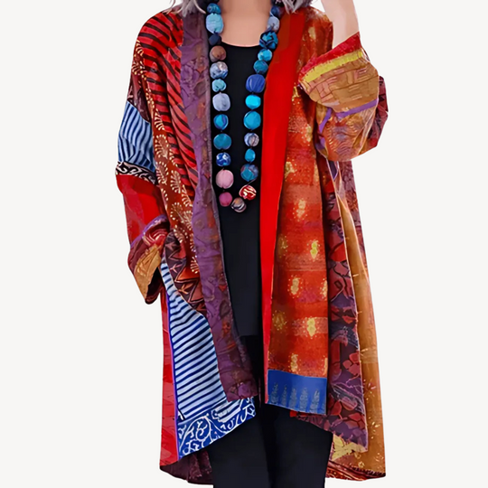 EB | Gemusterter Kimono-Cardigan für Frauen
