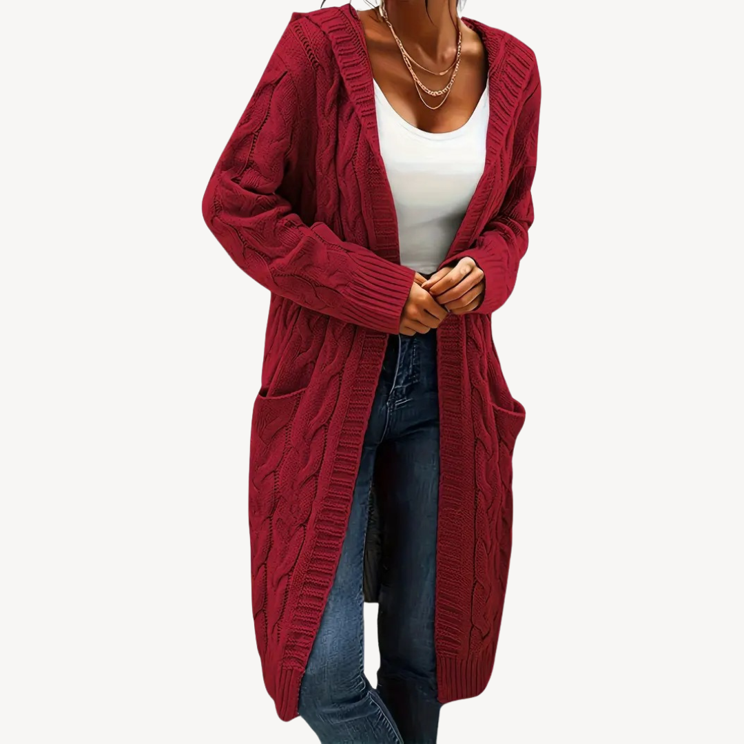 EB | Kabelstrick Kapuzencardigan