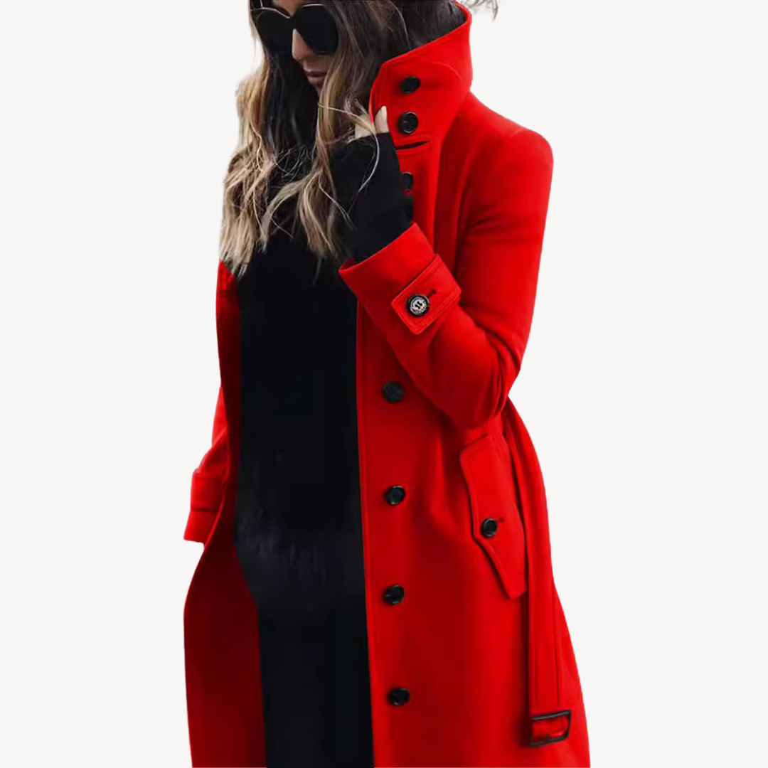 EB | Damen Wollmischung Trenchcoat