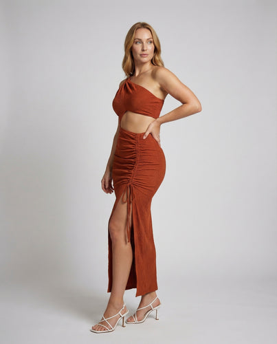 Damen Figurbetonte Cut-Out Mischgewebe Bodycon-Kleid