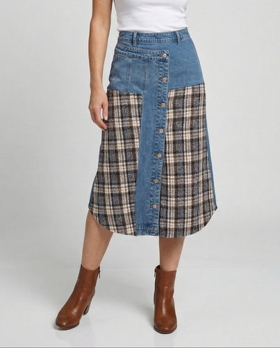 Midirock Damen Patchwork Design