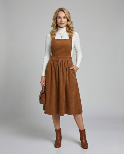 Midirock Damen Cord A-Linie
