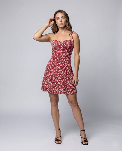 Damen Korsagenkleid Herzförmiger Ausschnitt Tellerrock Spaghettiträger