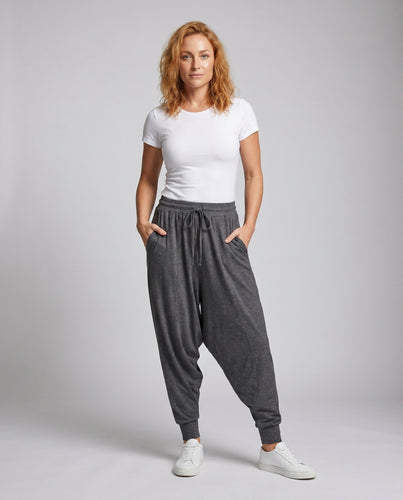 Damen lässige Palazzo-Hose mit seitlichen Taschen und weiten Beinen
