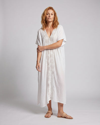 Damen Haarkleid mit zauberhaften Häkelakzenten EB