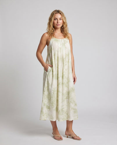 Damen Luftiges Sommerkleid mit zartem Spaghettiträger-Design