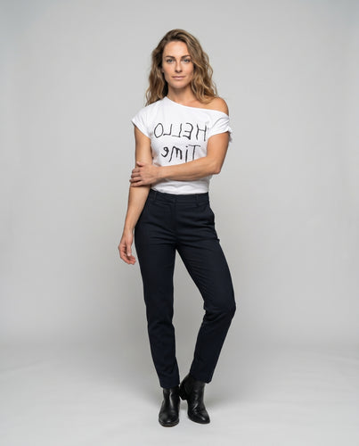 Damen T-Shirt mit kreativem grafischen Druck und lässigem Schnitt