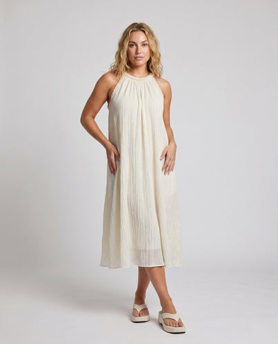 Damen Sommerliches Langkleid mit leichtem Faltenwurf EB