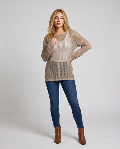 Damen luftiger Strickpullover EB