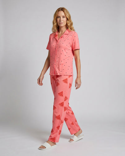 Damen Pyjama-Set mit süßem Dessin EB