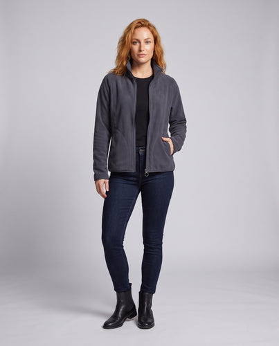 Herren Fleecejacke mit Stehkragen und Windschutz EB