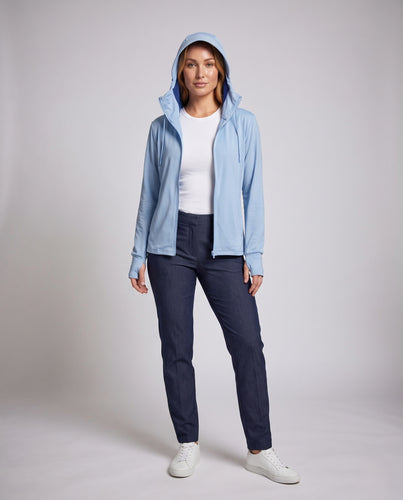 Damen atmungsaktive Kapuzenjacke mit reflektierenden Details EB