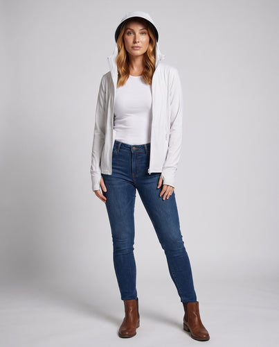 Damen Funktionsjacke mit hohem Kragen und schneller Feuchtigkeitsableitung EB