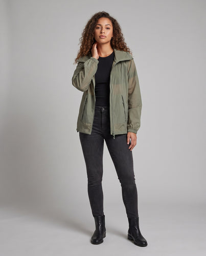 Damen leichte Outdoor-Jacke mit atmungsaktiver Membran EB