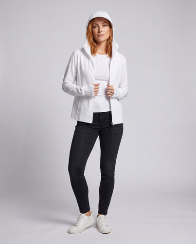 Damen leichte Sportjacke mit hoher Atmungsaktivität und innovativer Kapuze EB