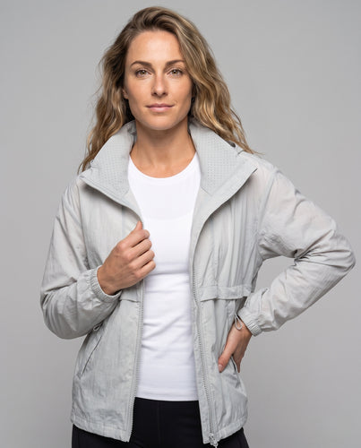 Damen leichte Windjacke mit atmungsaktiven Elementen EB