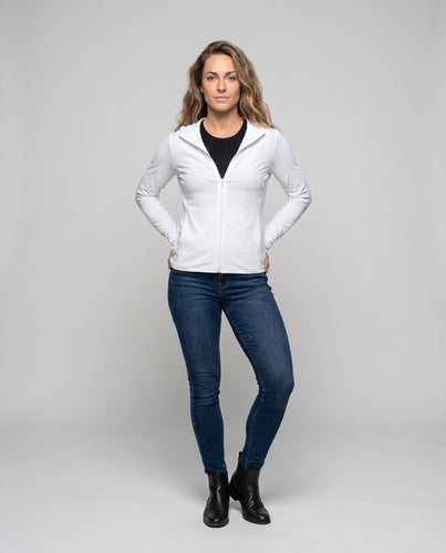 Damen Atmungsaktive Kapuzenjacke aus innovativem Material EB