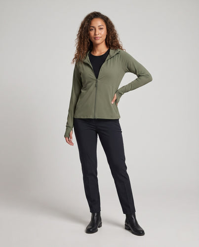 Damen Funktionsjacke mit elastischen Einsätzen und hochelastischem Material EB