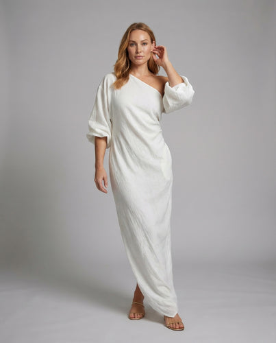 Damen Tunika-Kleid Leinenoptik Fledermausärmel