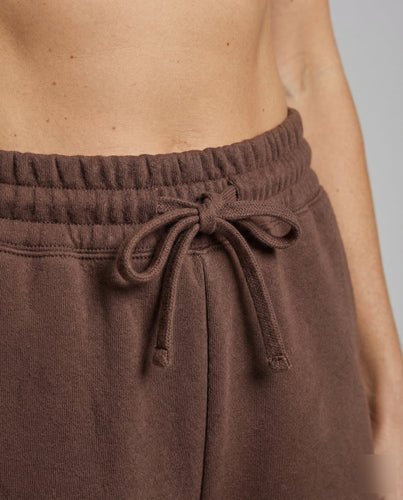 Damen Sweatshorts Hoher Elastikbund Kordelzug