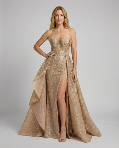 Damen Luxuriöse Bestickte-Korsage Abendkleid