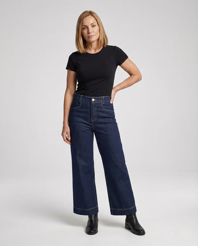 Damen Jeans Culotte High Waist