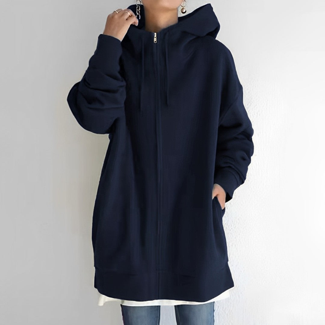 EB | Fleece-Hoodie mit Reißverschluss