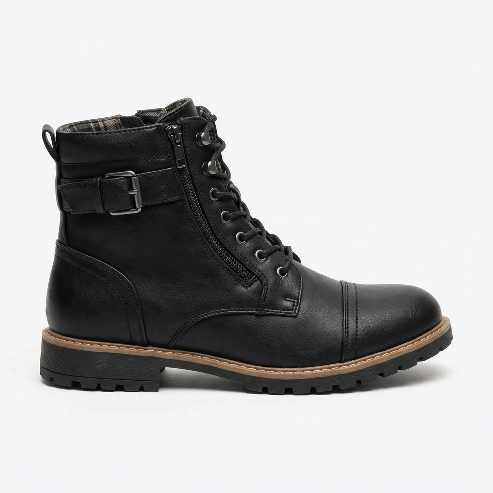 Motorradstiefel aus echtem Leder EB