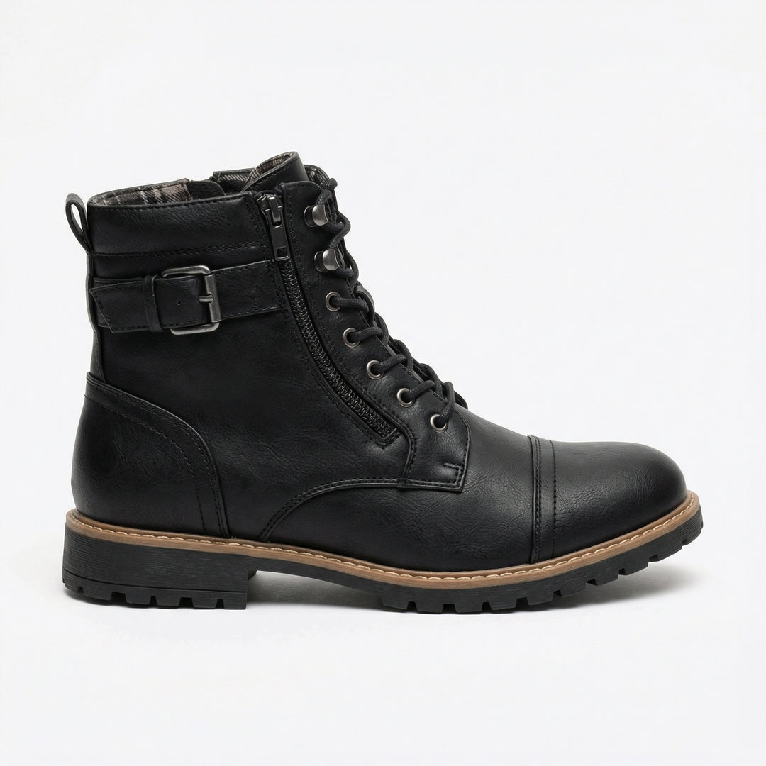 Motorradstiefel aus echtem Leder EB