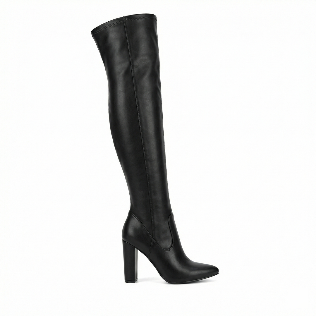 EB | Flache Overknee-Stiefel aus für den Winter