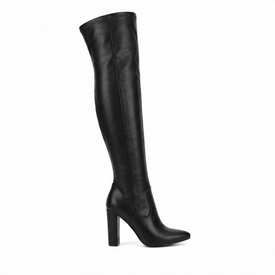 EB | Flache Overknee-Stiefel aus für den Winter