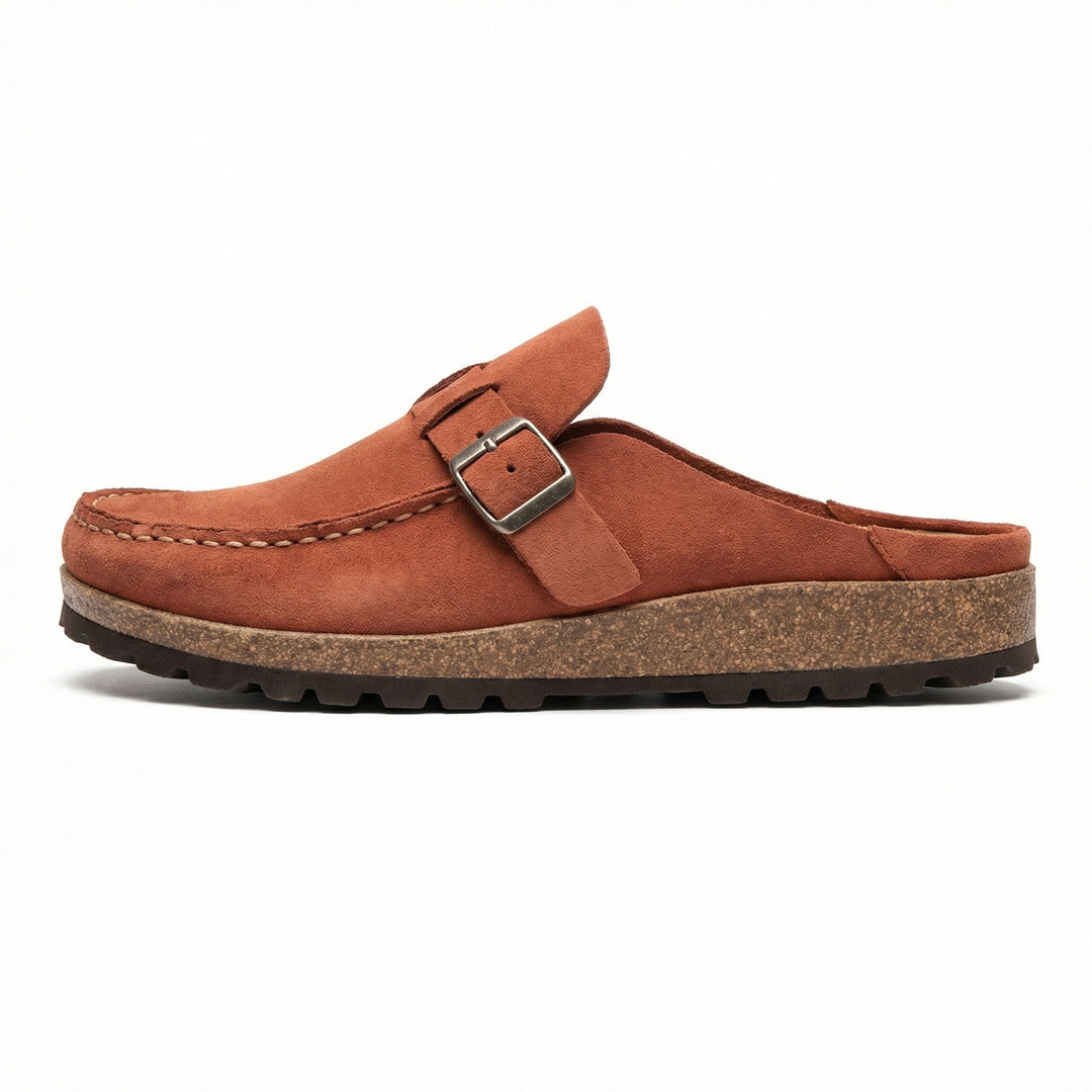 Clogs - Damen Retro Wildleder Slip-On Mule EB